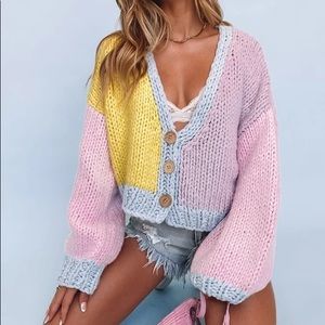 Chunky Knit Cardigan Beginning Boutique 